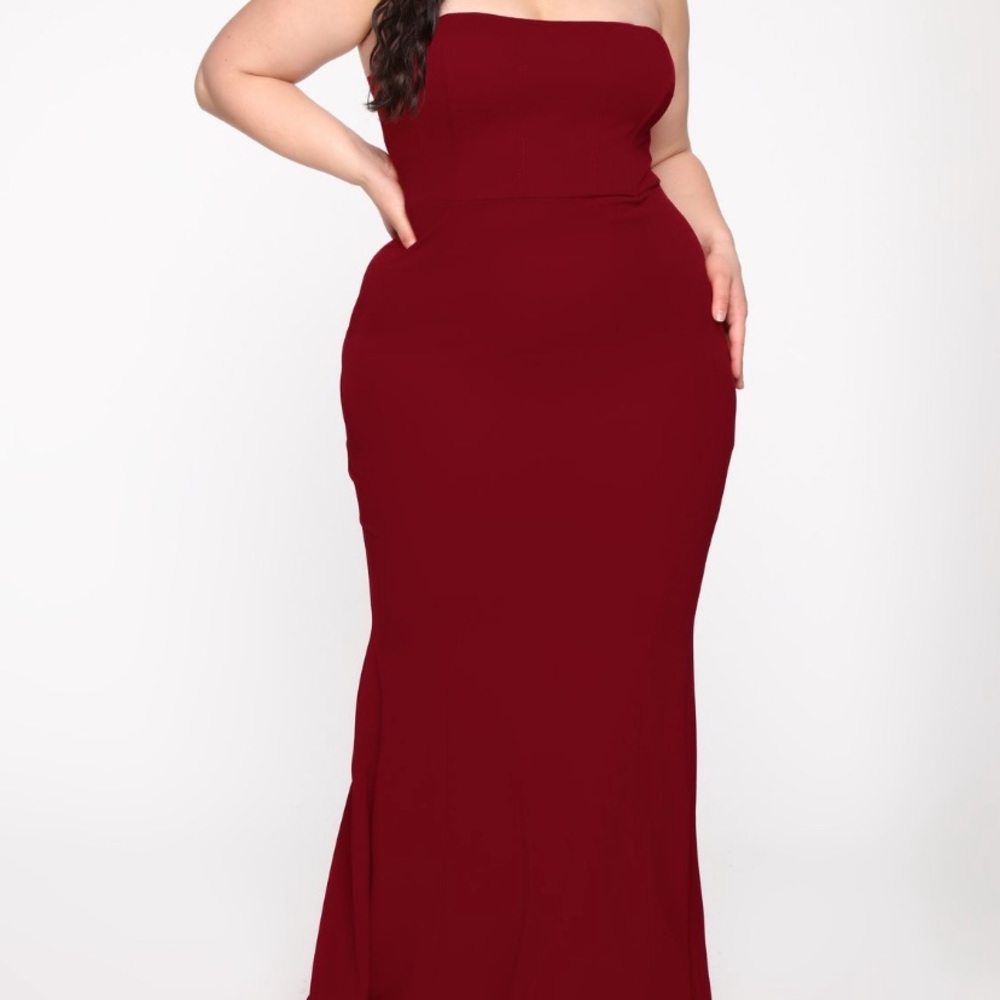 Burgundy Long Dress